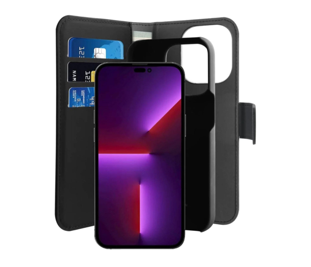 Puro Wallet Detachable MagSafe 2w1 z klapką i portfelem do iPhone - 1346166 - zdjęcie 2